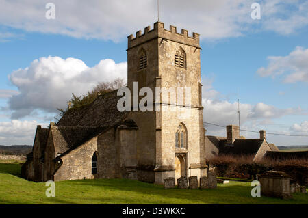 St. Andrew`s Church, Hazleton, Gloucestershire, England, UK Stock Photo